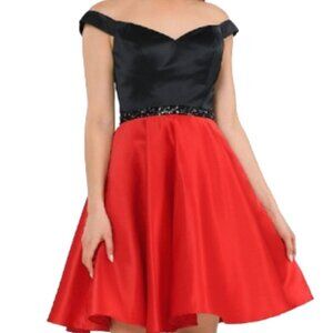 NWT Poly USA 8532 Satin Cocktail Dresses Purple size M